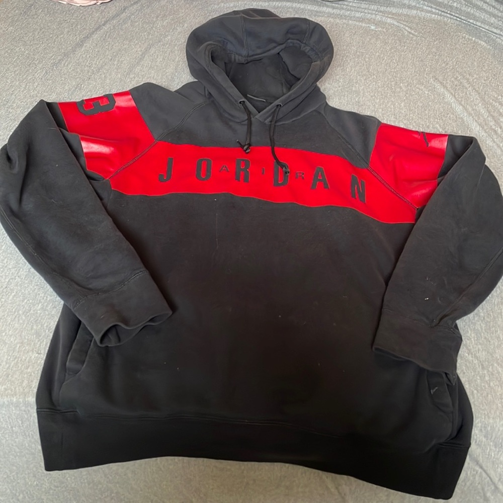 Mens Rare Large nike air jordan hooded sweatshirt Like NEW!!
